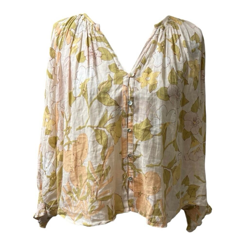 Rails Citrus Floral Mariah Pastel Top Large - Picture 2 of 4